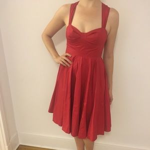 French Connection Red Sweetheart Summer Dress